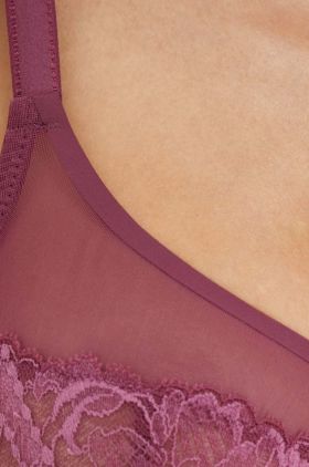 Chantelle sutien culoarea violet, transparent, neted