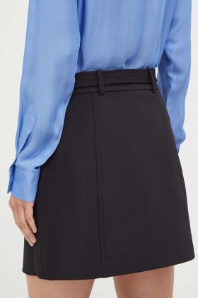 MICHAEL Michael Kors fusta culoarea negru, mini, drept