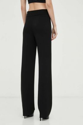 Luisa Spagnoli pantaloni de trening culoarea negru, neted