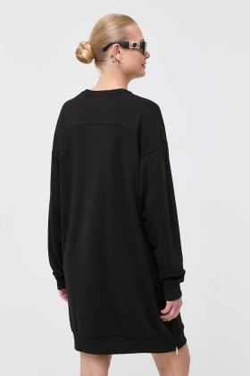 Armani Exchange rochie culoarea negru, mini, oversize