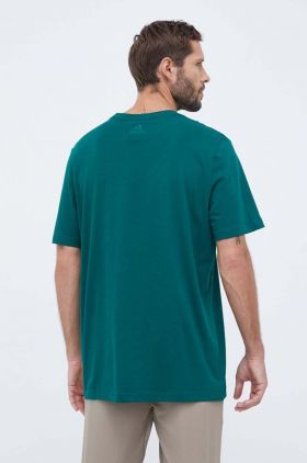 adidas tricou din bumbac culoarea verde, cu imprimeu IJ8658