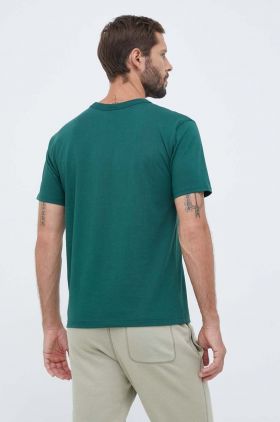 New Balance tricou din bumbac culoarea verde, cu imprimeu