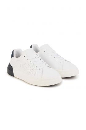 BOSS sneakers pentru copii culoarea alb