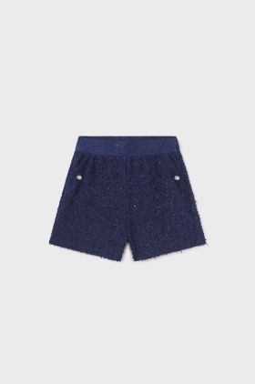 Mayoral pantaloni scurti copii culoarea albastru marin, neted
