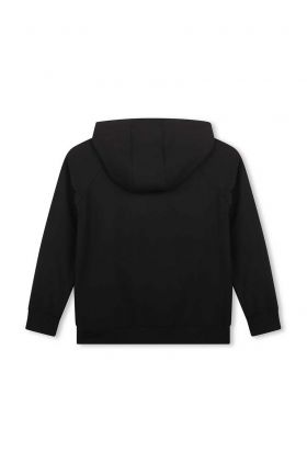 BOSS bluza copii culoarea negru, cu imprimeu