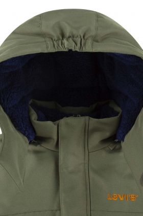 Levi's geaca copii culoarea verde