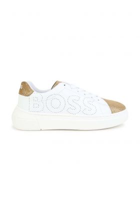 BOSS sneakers pentru copii culoarea alb