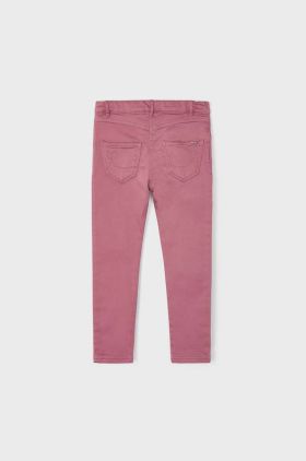 Mayoral pantaloni copii culoarea roz, cu imprimeu