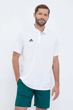 adidas Performance polo de antrenament Entrada 22 culoarea alb, uni HC5067