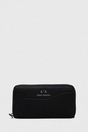 Armani Exchange portofel femei, culoarea negru