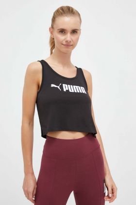 Puma top de antrenament culoarea negru