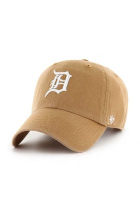 47brand șapcă de baseball din bumbac MLB Detroit Tigers culoarea maro, cu imprimeu