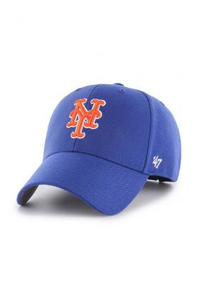 47brand șapcă din amestec de lână MLB New York Mets cu imprimeu  B-MVP16WBV-RYC