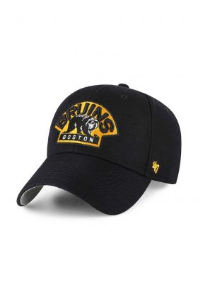 47brand șapcă din amestec de lână NHL Boston Bruins culoarea negru, cu imprimeu  H-MVP01WBV-BKE