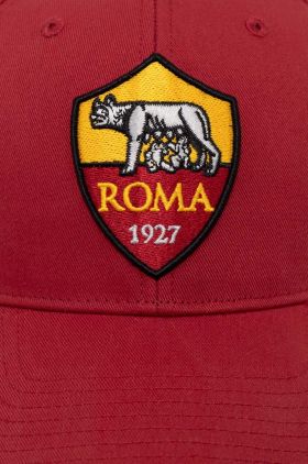 47brand sapca AS Roma culoarea rosu, cu imprimeu