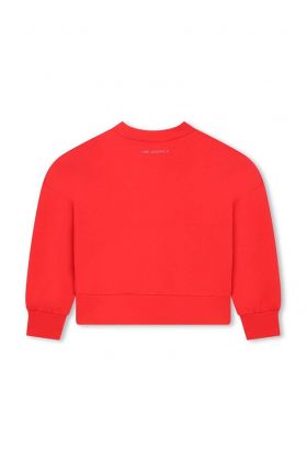 Karl Lagerfeld bluza copii culoarea rosu, cu imprimeu