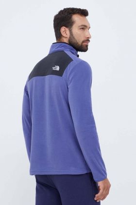 The North Face bluza barbati, culoarea violet, cu imprimeu