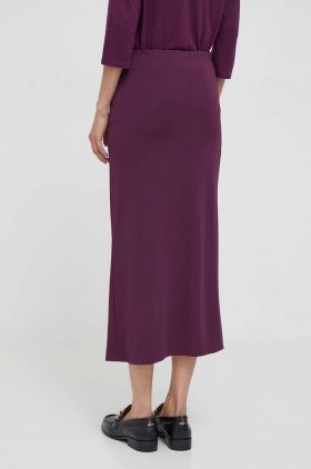 Sisley fusta culoarea violet, midi, drept