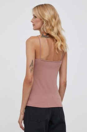 Sisley top femei, culoarea maro