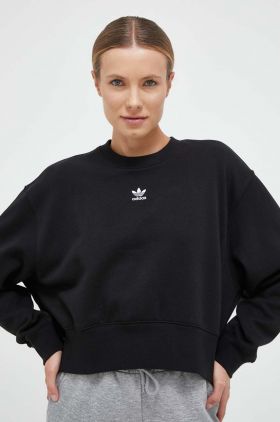 adidas Originals bluză femei, culoarea negru, uni IA6504