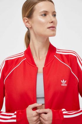 adidas Originals bluză femei, culoarea roșu, cu imprimeu   IK4032