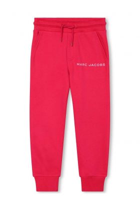 Marc Jacobs pantaloni de trening din bumbac pentru copii culoarea rosu, cu imprimeu