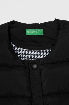 United Colors of Benetton vesta copii culoarea negru