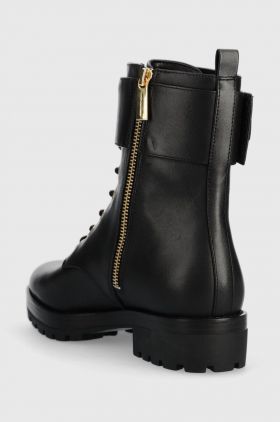 MICHAEL Michael Kors cizme de piele Rory femei, culoarea negru, cu toc plat, 40F3ROFE8L