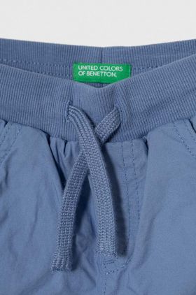 United Colors of Benetton pantaloni de bumbac pentru copii neted