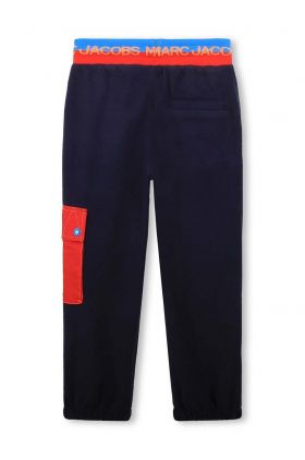 Marc Jacobs pantaloni de trening pentru copii culoarea albastru marin, modelator