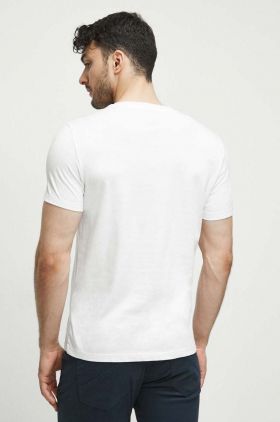 Medicine tricou din bumbac culoarea alb, cu imprimeu