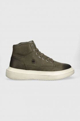 G-Star Raw sneakers DEXTER MID NUB culoarea verde, 2242048701.OLV