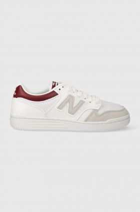 New Balance sneakers BB480LKB culoarea alb