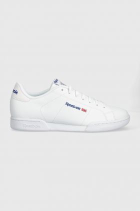 Reebok Classic sneakers din piele NPC II culoarea alb