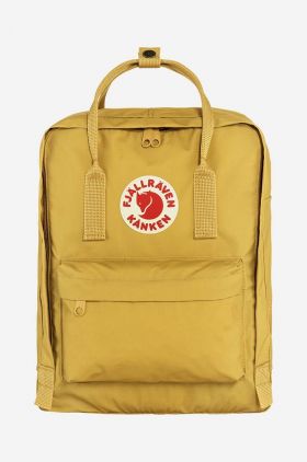 Fjallraven rucsac Kanken culoarea galben, mare, cu imprimeu F23510.135-135