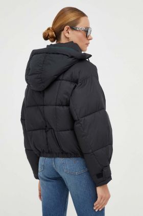 Levi's geaca femei, culoarea negru, de iarna, oversize