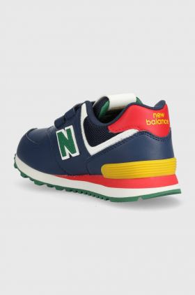 New Balance sneakers pentru copii PV574CT culoarea albastru marin