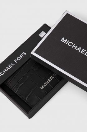 Michael Kors carcasa din piele culoarea negru