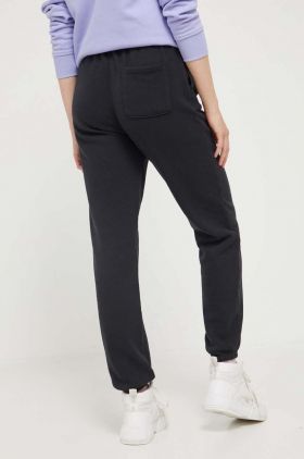 Abercrombie & Fitch pantaloni de trening culoarea negru, neted