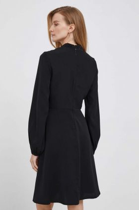 Dkny rochie culoarea negru, mini, mulata