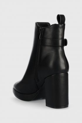 Answear Lab cizme femei, culoarea negru, cu toc drept