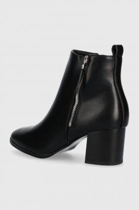 Answear Lab botine femei, culoarea negru, cu toc drept
