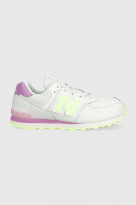 New Balance sneakers pentru copii GC574CX culoarea alb