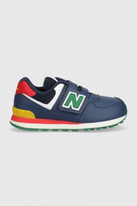 New Balance sneakers pentru copii PV574CT culoarea albastru marin