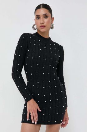 Silvian Heach rochie culoarea negru, mini, mulata