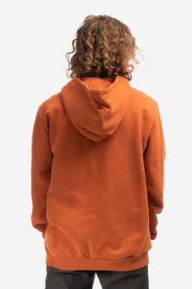 Fjallraven hanorac de bumbac Logo Hoodie bărbați, culoarea maro, cu glugă, cu imprimeu F84144.243-243