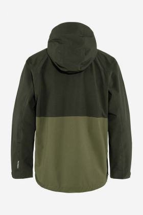 Fjallraven geacă de ploaie Vardag Hydratic Anorak bărbați, culoarea verde, de tranziție F86688 84773