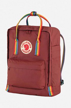 Fjallraven rucsac Kanken Rainbow culoarea roșu, mare, cu imprimeu F23620.326.907-326