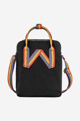 Fjallraven borsetă Kanken Rainbow Sling culoarea negru F23623.550.907-907