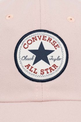 Converse sapca culoarea roz, cu imprimeu